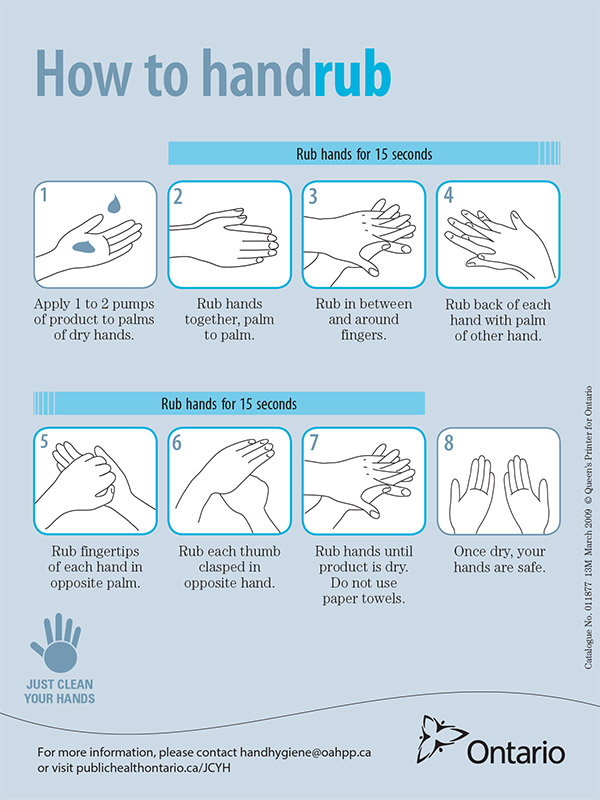 How to hand sanitize
